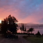 Lever du soleil sur Lac Canot